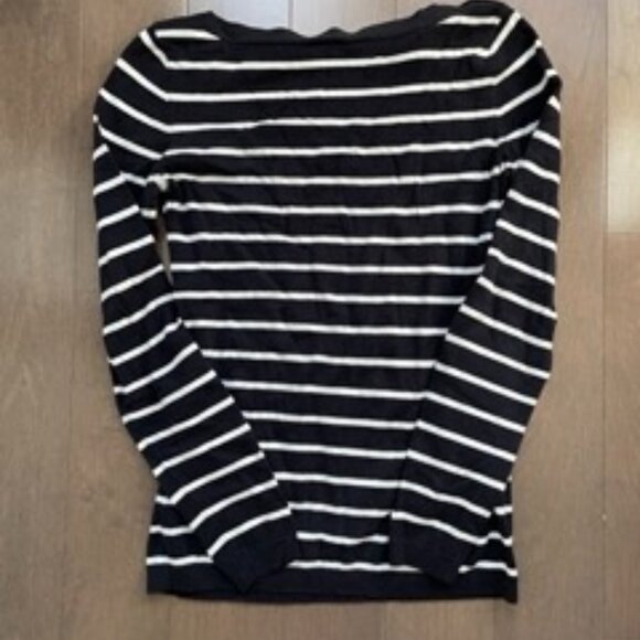 Striped Boatneck Sweater - Small - Picture 3 of 5